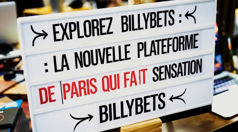 Explorez BillyBets : La nouvelle plateforme de paris qui fait sensation