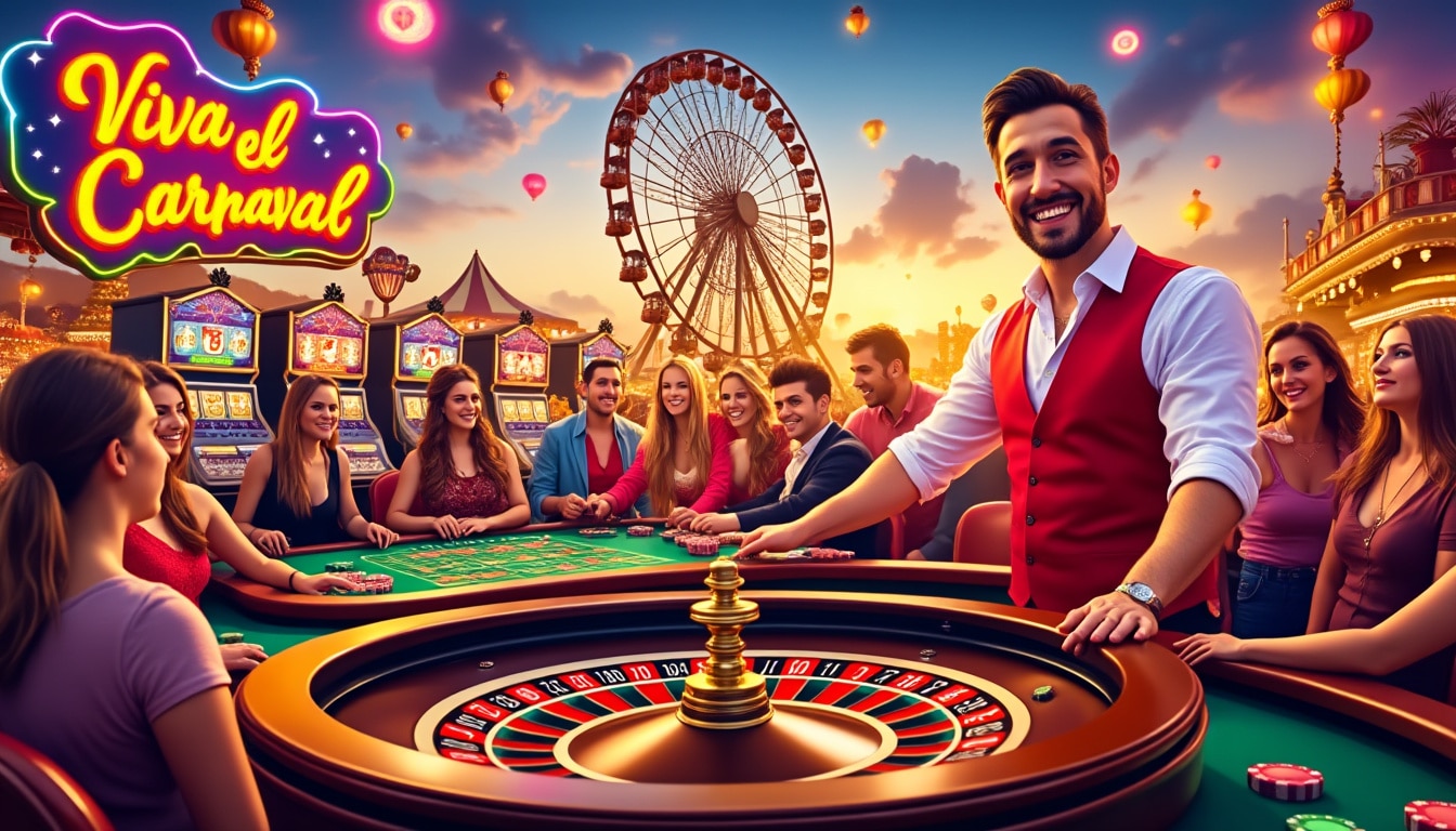 Tauchen Sie ein in die fesselnde Welt von Arlequin Casino, wo aufregende Spiele und unvergleichliche Unterhaltung auf Sie warten. Entdecken Sie ein einzigartiges Erlebnis, das Nervenkitzel und Freude vereint, ideal f&uuml;r Adrenalinjunkies. Schlie&szlig;en Sie sich uns an und lassen Sie sich von der elektrisierenden Atmosph&auml;re des Arlequin Casinos verzaubern!