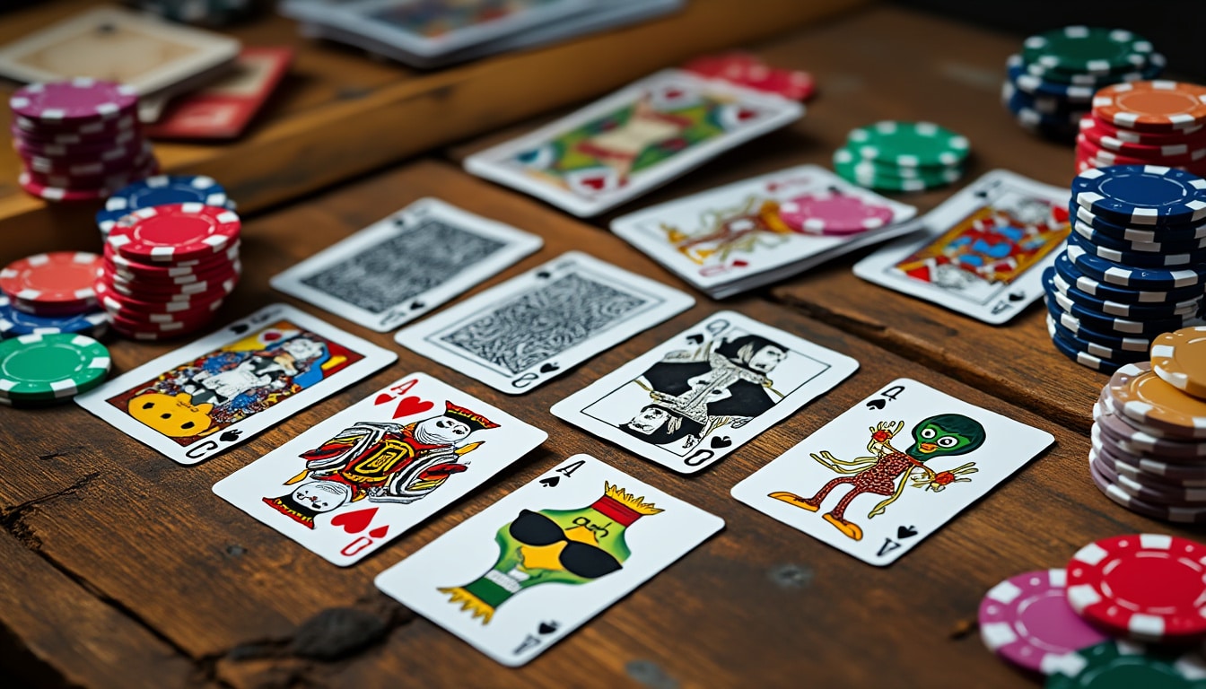 d&eacute;couvrez notre s&eacute;lection hilarante de mains de poker &agrave; l'hilarant intitul&eacute; ! plongez dans cet univers ludique o&ugrave; chaque main a un nom dr&ocirc;le qui vous fera sourire et ajoutera une touche de l&eacute;g&egrave;ret&eacute; &agrave; vos soir&eacute;es poker. ne manquez pas l'occasion de rire tout en jouant !