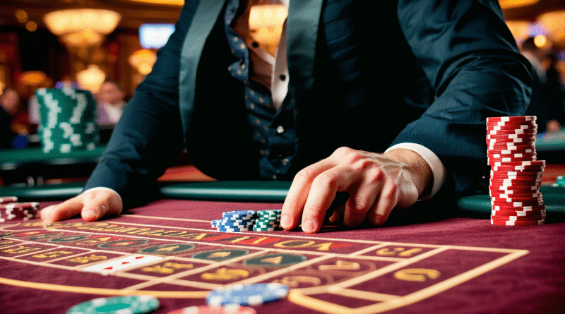 d&eacute;couvrez comment le croupier joue un r&ocirc;le essentiel dans l'exp&eacute;rience casino, en assurant le bon d&eacute;roulement des jeux et en cr&eacute;ant une ambiance unique et immersive pour les joueurs.